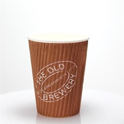 RIPPLED PAPER CUP - FULL COLOUR 12OZ-340ML.