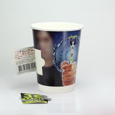 COUPON PAPER CUP DOUBLE WALLED - FULL COLOUR 12OZ-340ML.