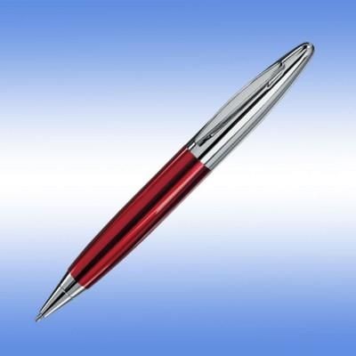 LPC 016 BALL PEN in Red with Silver Trim.