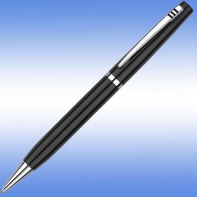 CENTURION BALL PEN in Black with Silver Trim.