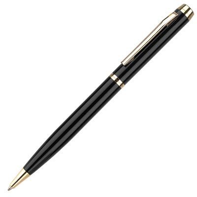 ENVOY BALL PEN in Black with Gold Gilt Trim.