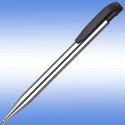HARRIER METAL MECHANICAL PROPELLING PENCIL in Silver with Black Trim.