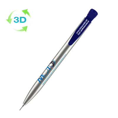HARRIER METAL MECHANICAL PENCIL in Silver with Coloured Trim.