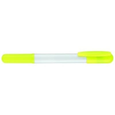 PRIMA GEL HIGHLIGHTER in White with Yellow Trim & Highlighter.