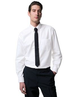 RUSSELL COLLECTION LONG SLEEVE NON-IRON OXFORD SHIRT.