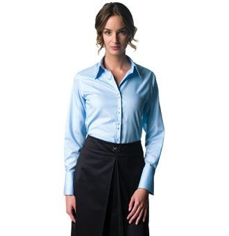 RUSSELL COLLECTION LADIES LONG SLEEVE ULTIMATE NON-IRON SHIRT.