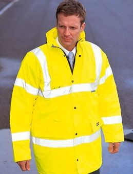 DICKIES HIGH VISIBILITY MOTORWAY SAFETY JACKET.