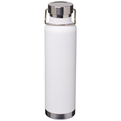THOR 650 ML COPPER VACUUM THERMAL INSULATED SPORTS BOTTLE in White Solid.