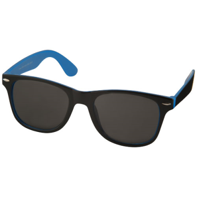SUN RAY SUNGLASSES with Two Colour Tones in Process Blue-black Solid.