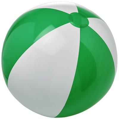BORA SOLID BEACH BALL in Green-white Solid.