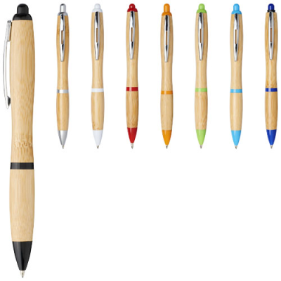 NASH BAMBOO BALL PEN in Natural-white Solid.