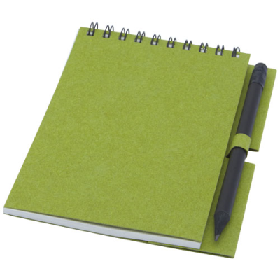 LUCIANO ECO WIRE NOTE BOOK with Pencil - Small in Green.