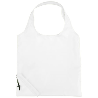 BUNGALOW FOLDING TOTE BAG in White Solid.