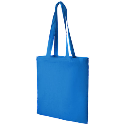 MADRAS 140 G-M² COTTON TOTE BAG in Process Blue.
