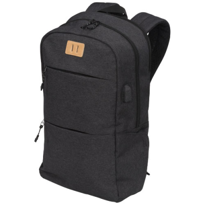 CASON 15 LAPTOP BACKPACK RUCKSACK in Heather Charcoal.