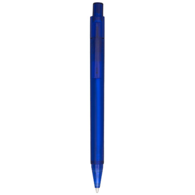 CALYPSO FROSTED BALL PEN in Frosted Blue.