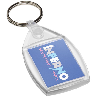 LITA P6 KEYRING CHAIN with Plastic Clip in Transparent Clear Transparent.