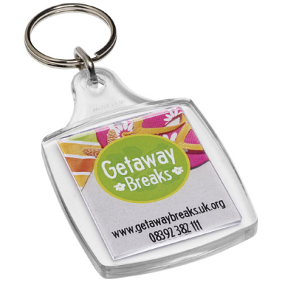 TOUR A5 KEYRING CHAIN in Transparent Clear Transparent.
