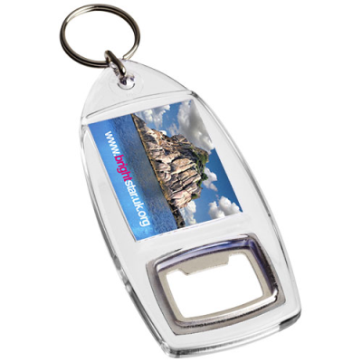 JIBE R1 BOTTLE OPENER KEYRING CHAIN in Transparent Clear Transparent.
