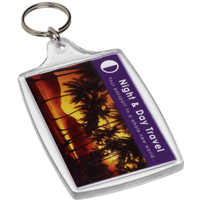ORCA L4 LARGE KEYRING CHAIN in Transparent Clear Transparent.