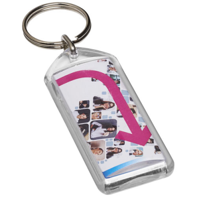 STEIN F1 REOPENABLE KEYRING CHAIN in Transparent Clear Transparent.