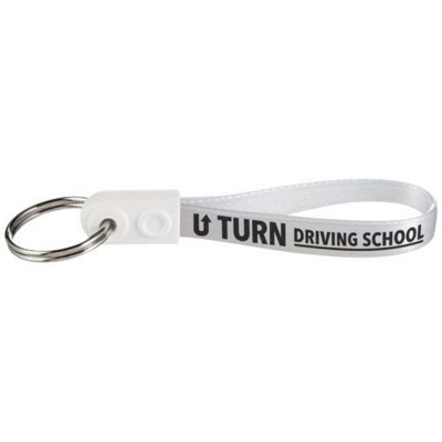 AD-LOOP ® STANDARD KEYRING CHAIN in White Solid.