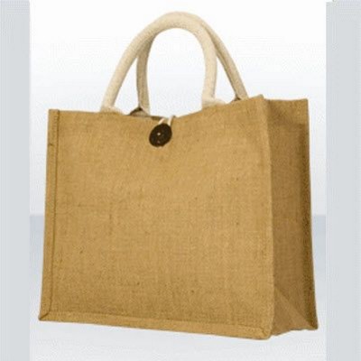 GREEN & GOOD DUNDEE JUTE GIFT BAG in Biscuit.