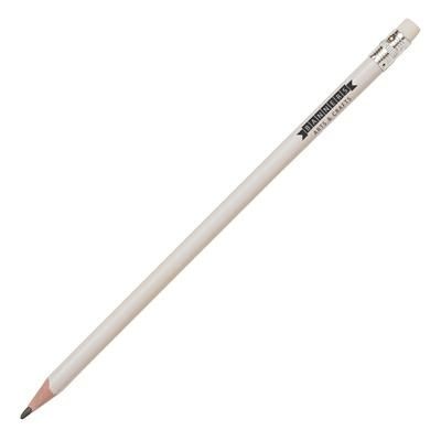 RECYCLED PLASTIC PENCIL in White.