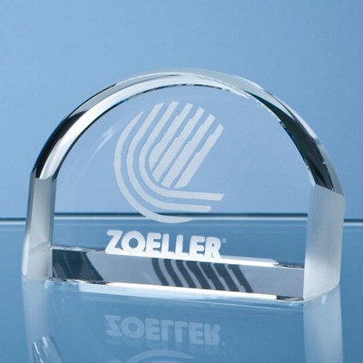 8CM OPTICAL CRYSTAL MAGNIFIER PAPERWEIGHT.