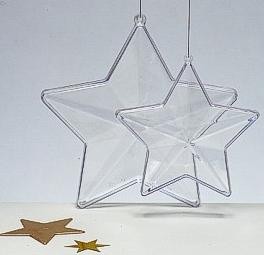 PROMOTIONAL PERSPEX STAR BAUBLE.