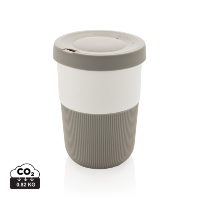 PLA CUP COFFEE TO GO 380ML in Grey.