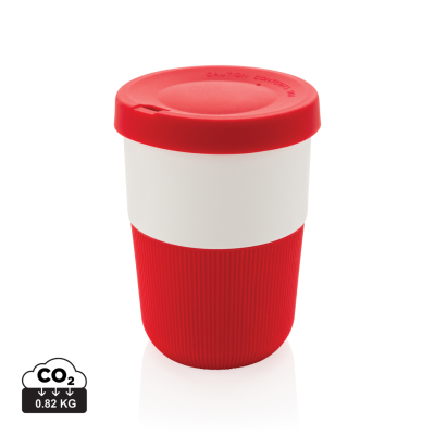 PLA CUP COFFEE TO GO 380ML in Red.