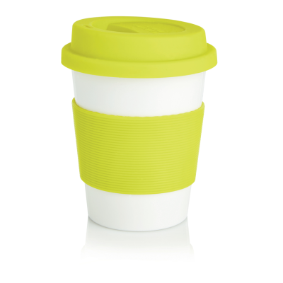 ECO PLA COFFEE CUP in Lime Green.