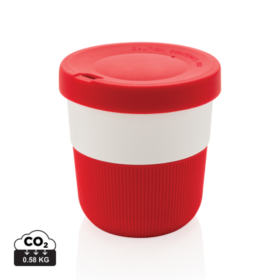 PLA CUP COFFEE TO GO 280ML in Red.