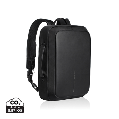 BOBBY BIZZ ANTI-THEFT BACKPACK RUCKSACK & BRIEFCASE in Black.