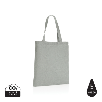 IMPACT AWARE™ RECYCLED COTTON TOTE 145G in Grey.