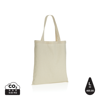 IMPACT AWARE™ RECYCLED COTTON TOTE 145G in White.