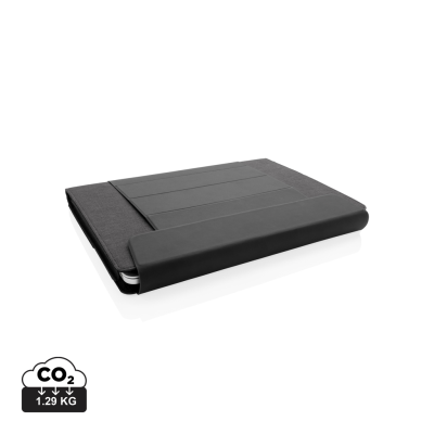 FIKO 2-IN 1 LAPTOP SLEEVE AND WORKSTATION in Black.