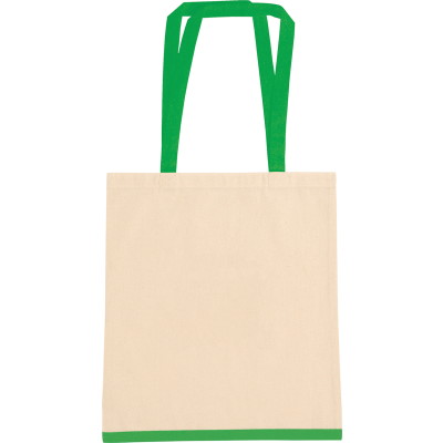 EASTWELL ECO COTTON TOTE SHOPPER in Natural Green.