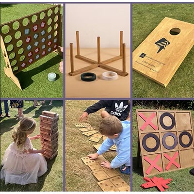 Picture of GIANT WOOD GARDEN GAME.