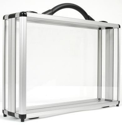 Picture of DIVIDE 100 CLEAR TRANSPARENT PRESENTATION BRIEFCASE.