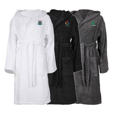 Picture of AZTEX 100% COTTON HOODED HOODY BATHROBE 550GSM.