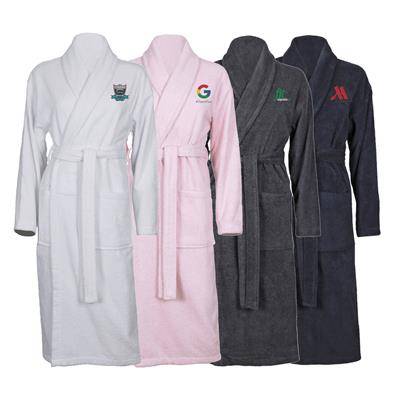 Picture of AZTEX COTTON SHAWL COLLAR BATHROBE DRESSING GOWN 400GSM.