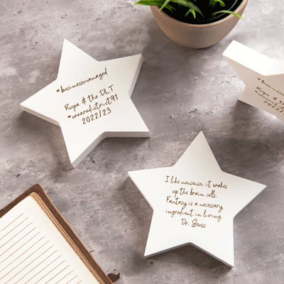 Picture of CORPORATE GIFT WOOD STAR.