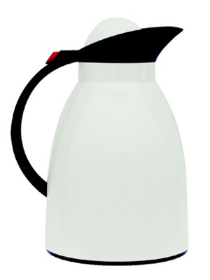 Picture of HELIOS VACUUM FLASK JUG in White with Black Trim.
