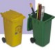 Picture of PLASTIC RUBBISH WASTE WHEELIE BIN PEN POT