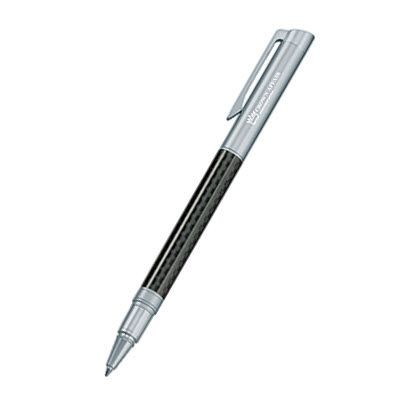 Picture of CARBON LINE CARBON & MATT SILVER CHROME METAL ROLLERBALL PEN