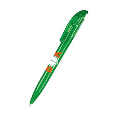 Picture of SENATOR CHALLENGER CLEAR TRANSPARENT PLASTIC BALL PEN in Vivid Green