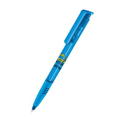 Picture of SENATOR SUPER HIT CLEAR TRANSPARENT PLASTIC BALL PEN with Soft Grip in Hex