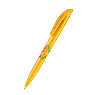 Picture of SENATOR CHALLENGER POLISHED PLASTIC BALL PEN in Honey Yellow